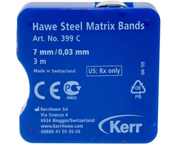 Металева матрична стрічка Hawe Steel Matrix Bands 399C 0,03 mm 7 Kerr (Італія)