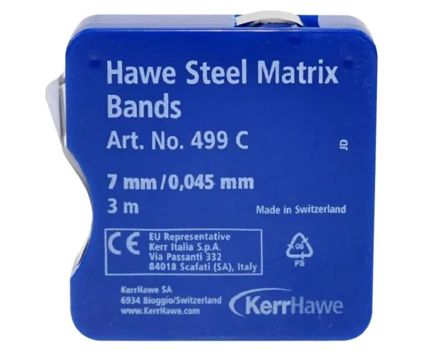 Металева матрична стрічка Hawe Steel Matrix Bands 499 C 0,0045 mm 7 Kerr (Італія)